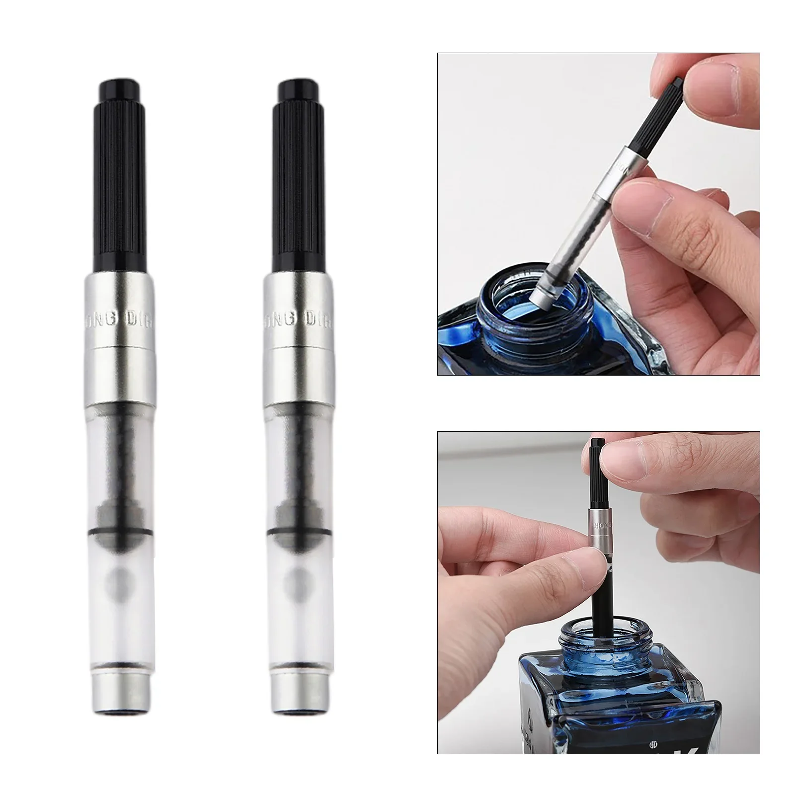 Fountain Pen Bottled Ink - قطعتان من محول حبر دوار لامتصاص
