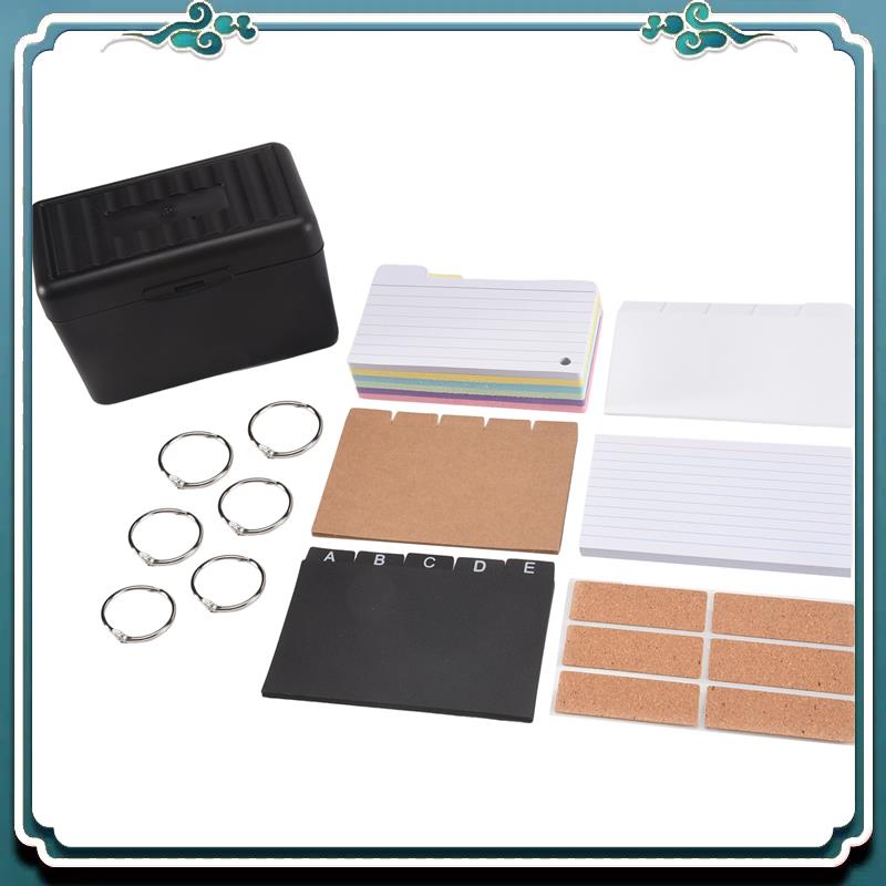 Card Index Box - مجموعة حاملات بطاقات الفهرسة، صندوق فهرسة