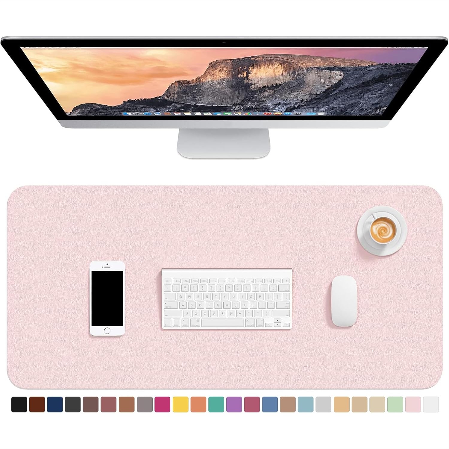 Leather Desk Pad - لوحة مكتب من الجلد الصناعي مقاس