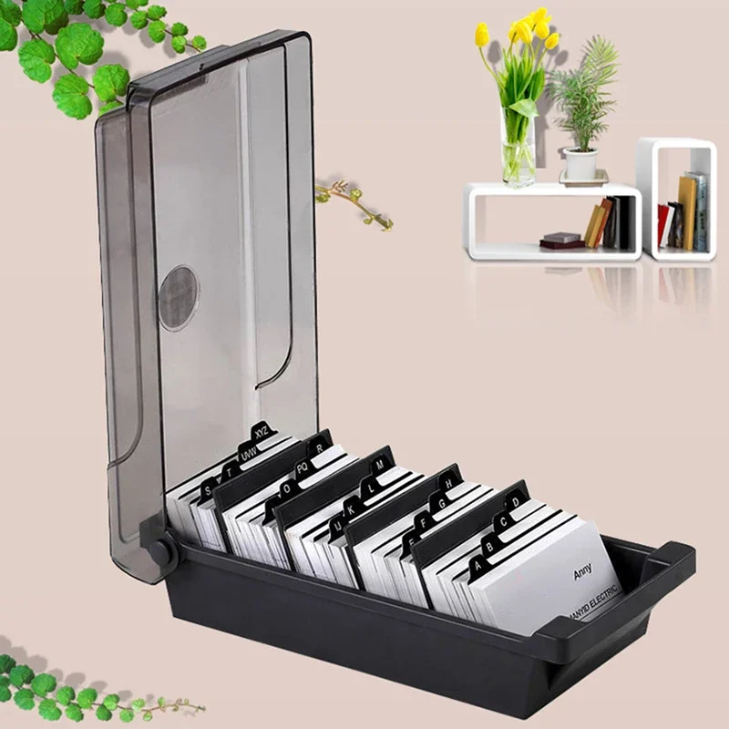 Card Index Box - حامل بطاقات العمل، صندوق تخزين منظم