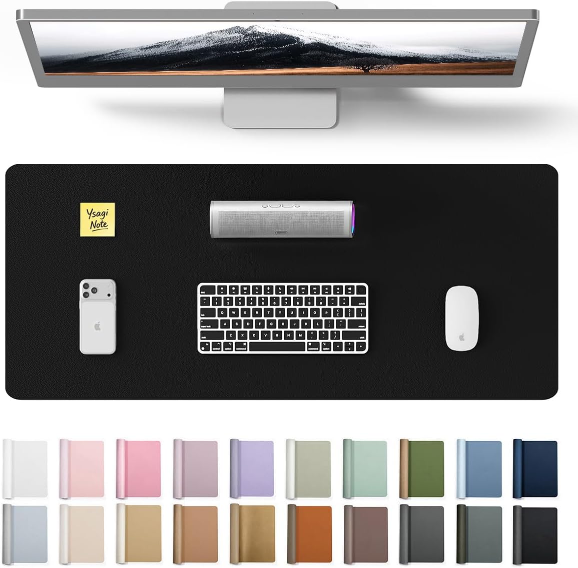 Leather Desk Pad - واقي مكتب كبير من الجلد مقاس