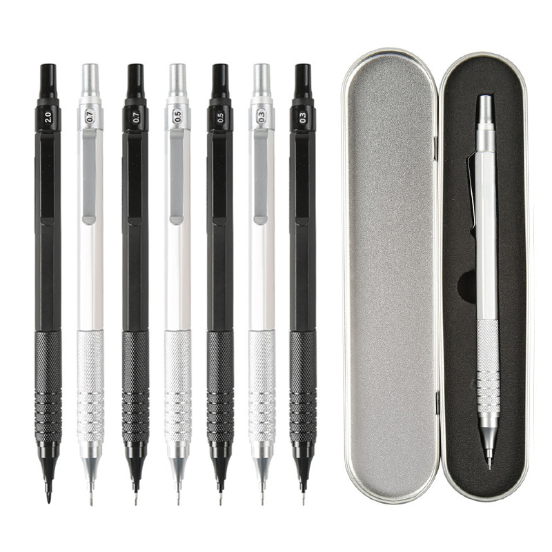 Mechanical Pencil 0.3 - مجموعة أقلام رصاص ميكانيكية معدنية عالية