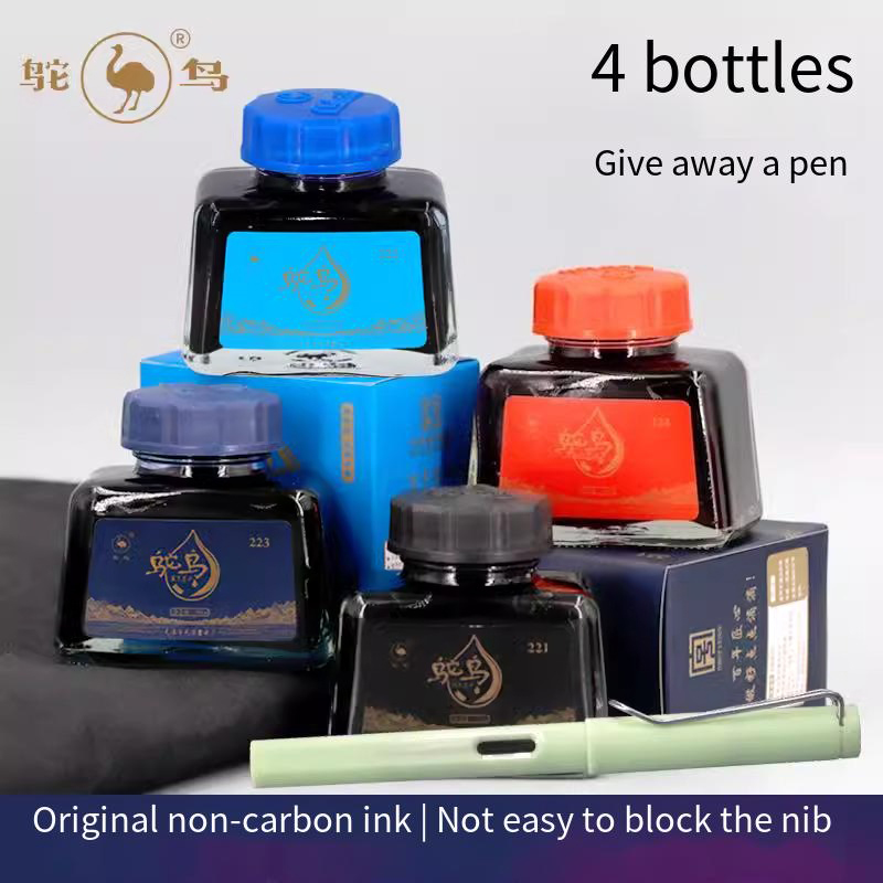 حبر قلم حبر من سلسلة أوستريش،  - مراجعة Fountain Pen Bottled Ink وسعره