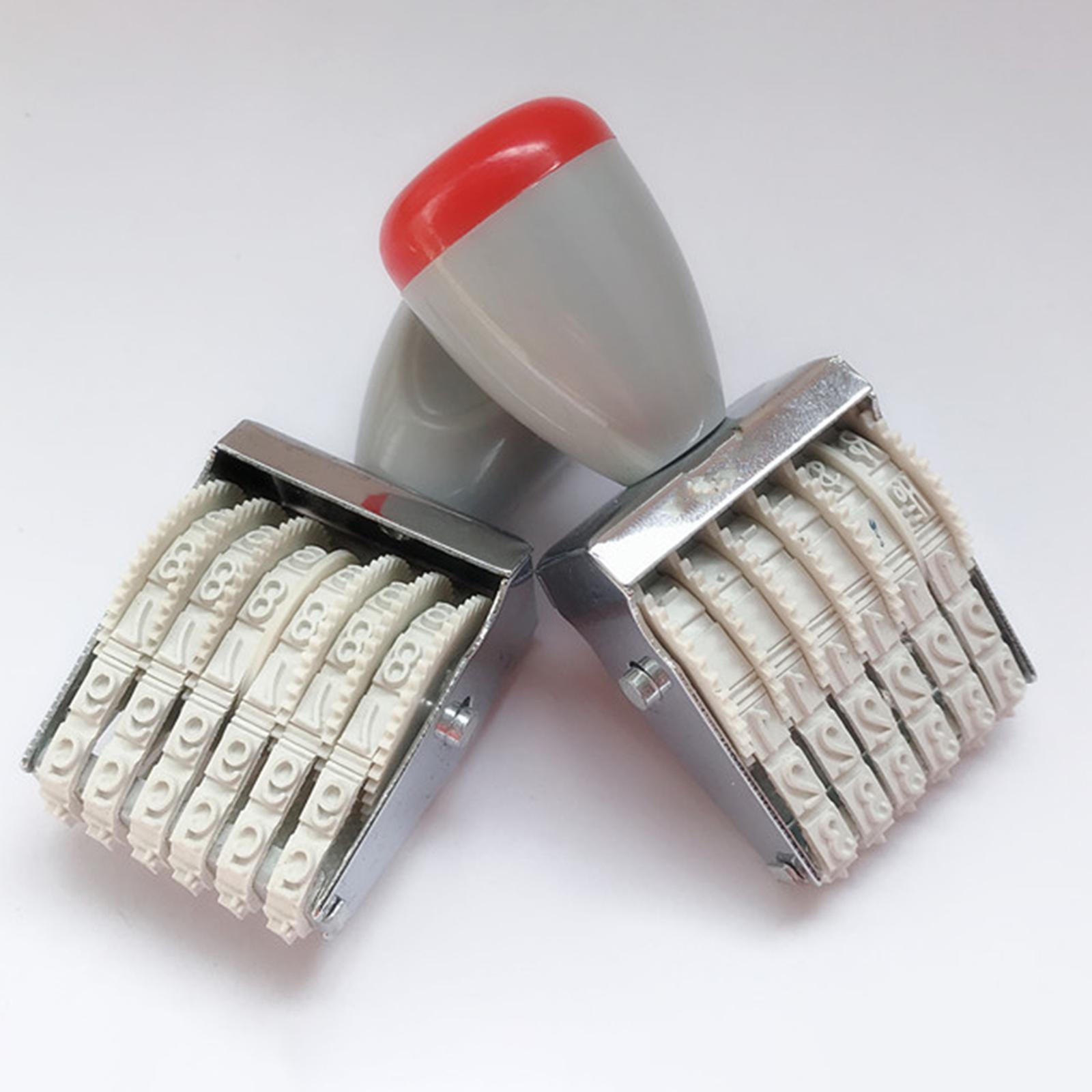 المطاط 6 أرقام الأسطوانة ختم ا - مراجعة Rubber Date Stamp وسعره