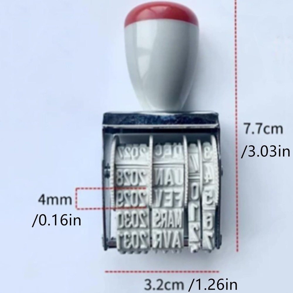 ختم دوار للتاريخ والأرقام (بدو - مراجعة Rubber Date Stamp وسعره
