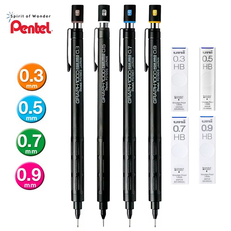رسم بياني Pentel PG1000 لقلم ر - مراجعة Mechanical Pencil 0.3 وسعره