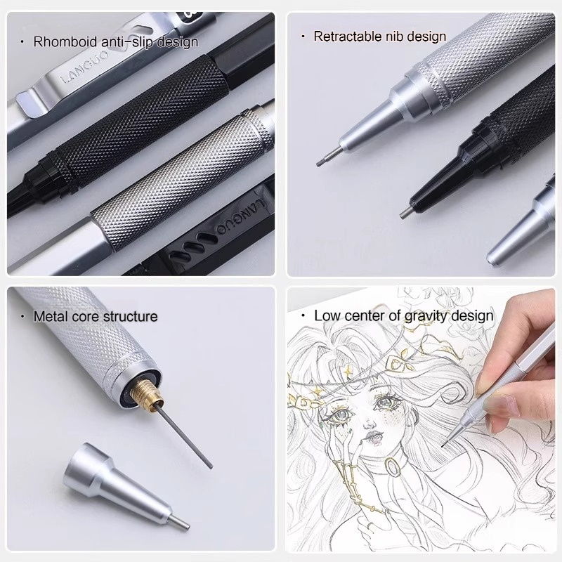 Languo قلم رصاص ميكانيكي أوتوم - مراجعة Mechanical Pencil 0.3 وسعره