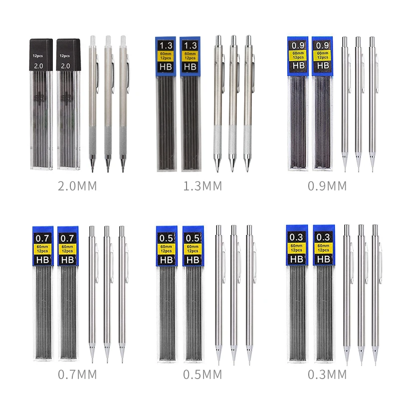 مجموعة أقلام رصاص ميكانيكية مع - مراجعة Mechanical Pencil 0.3 وسعره