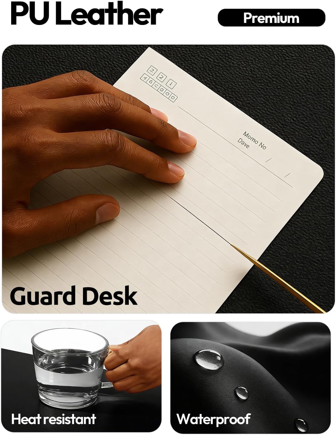 واقي مكتب كبير من الجلد مقاس 2 - مراجعة Leather Desk Pad وسعره