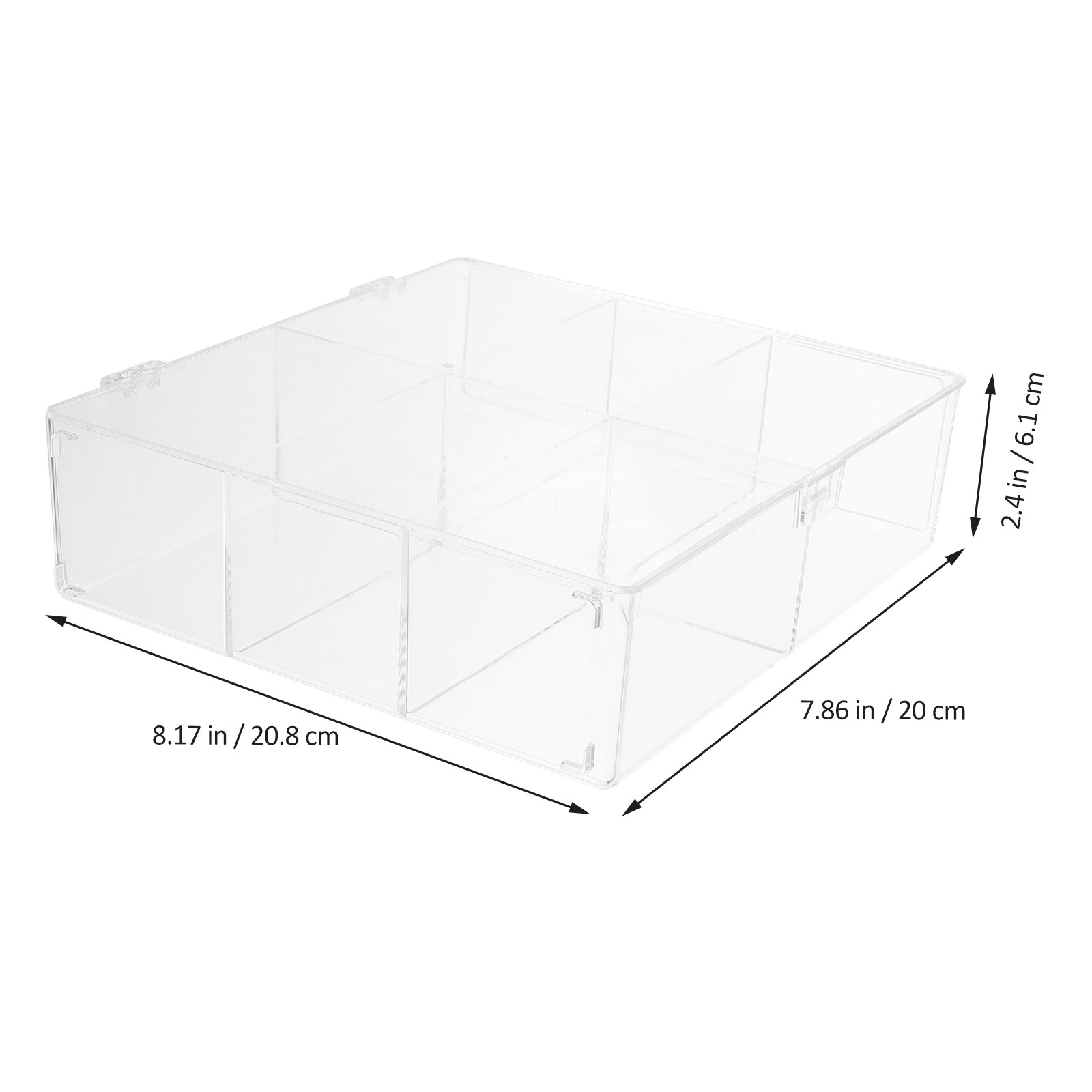 صندوق تخزين بلاستيكي شفاف متعد - مراجعة Card Index Box وسعره